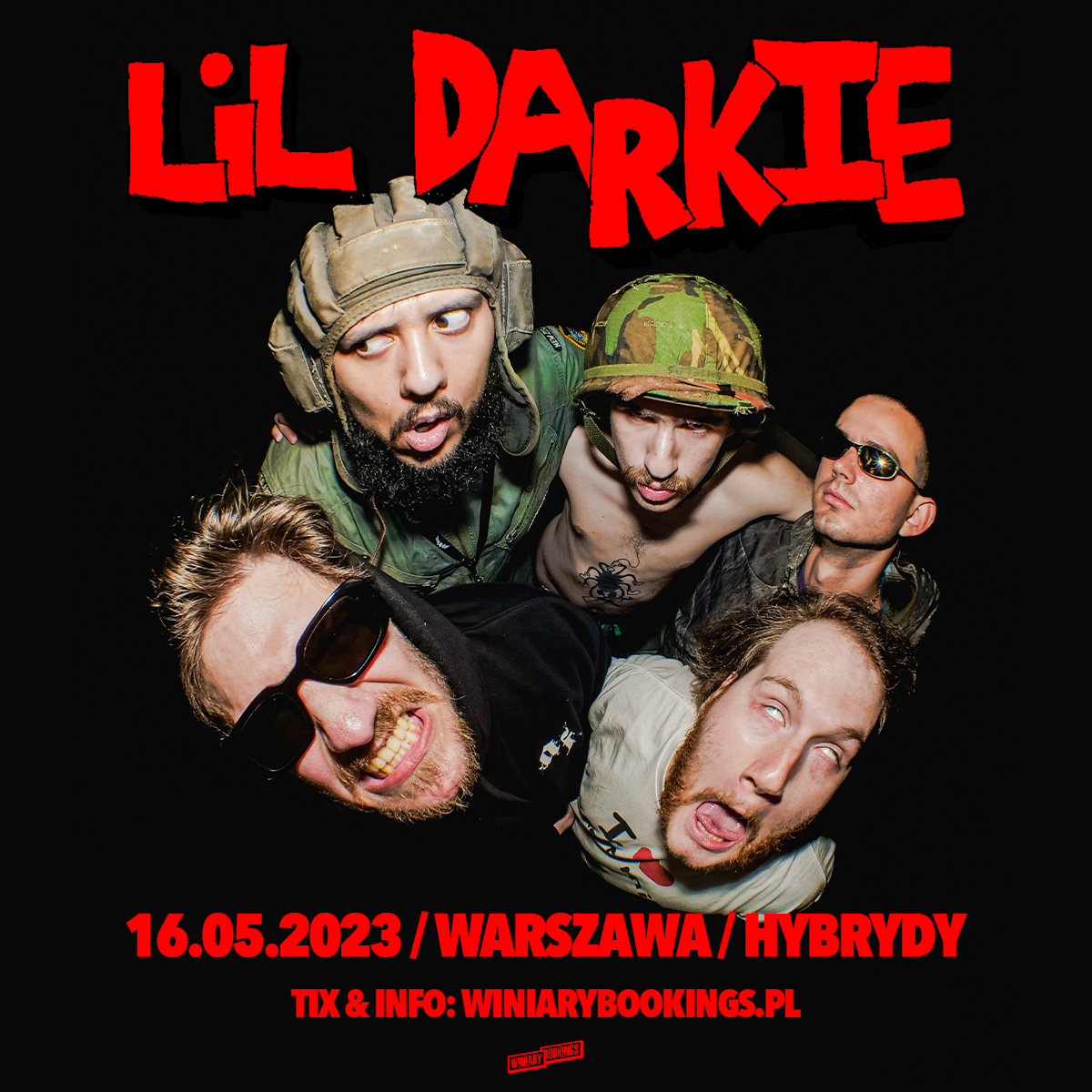 Zdjęcie plakatu zapowiadającego koncert w Warszawie